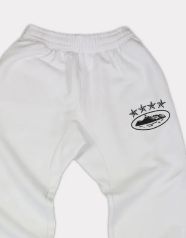 Corteiz 4Starz Sweatpants White