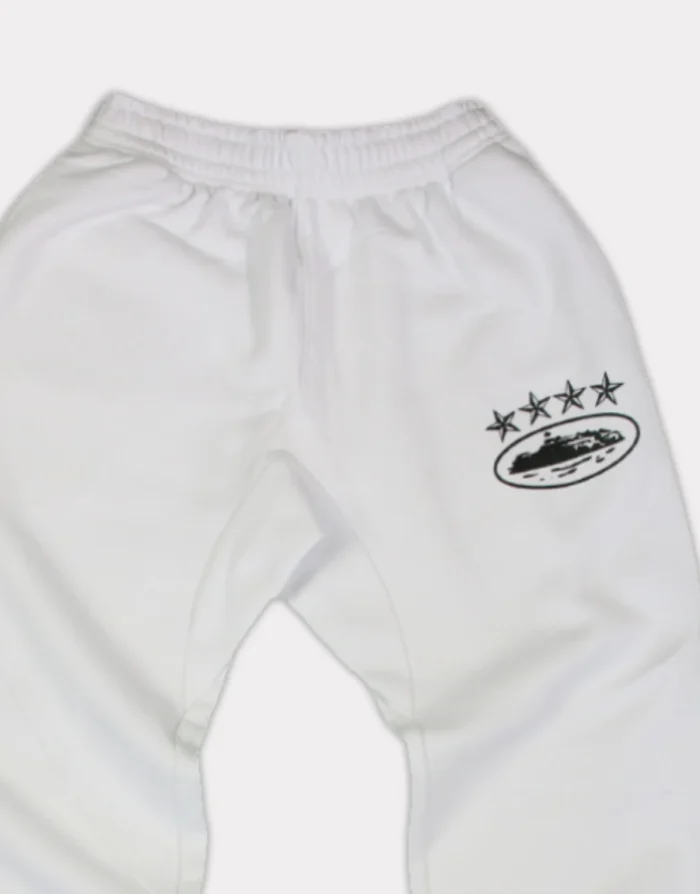 Corteiz 4Starz Sweatpants White