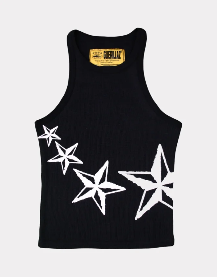 Corteiz 4Starz Motion Womens Tank Top Black Fast & Free Shipping