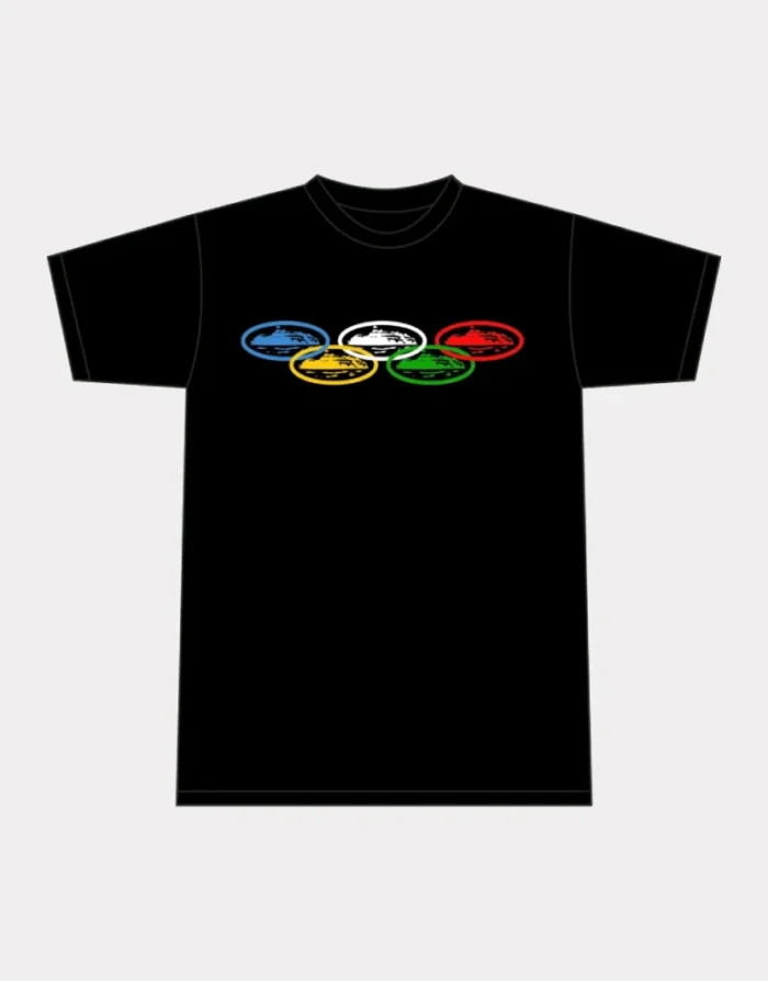 Corteiz Alcatraz Olympic T-shirt Black Fast & Free Shipping