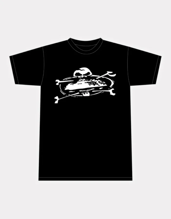 Corteiz Alcatraz Skull T-shirt Black Fast & Free Shipping