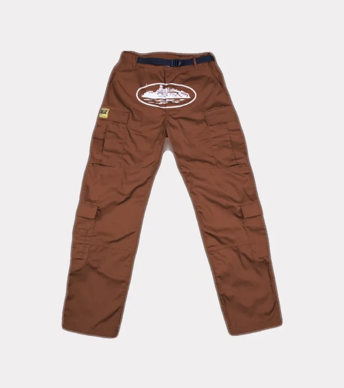 Corteiz Guerillaz* Cargo Pants Brown Fast & Free Shipping