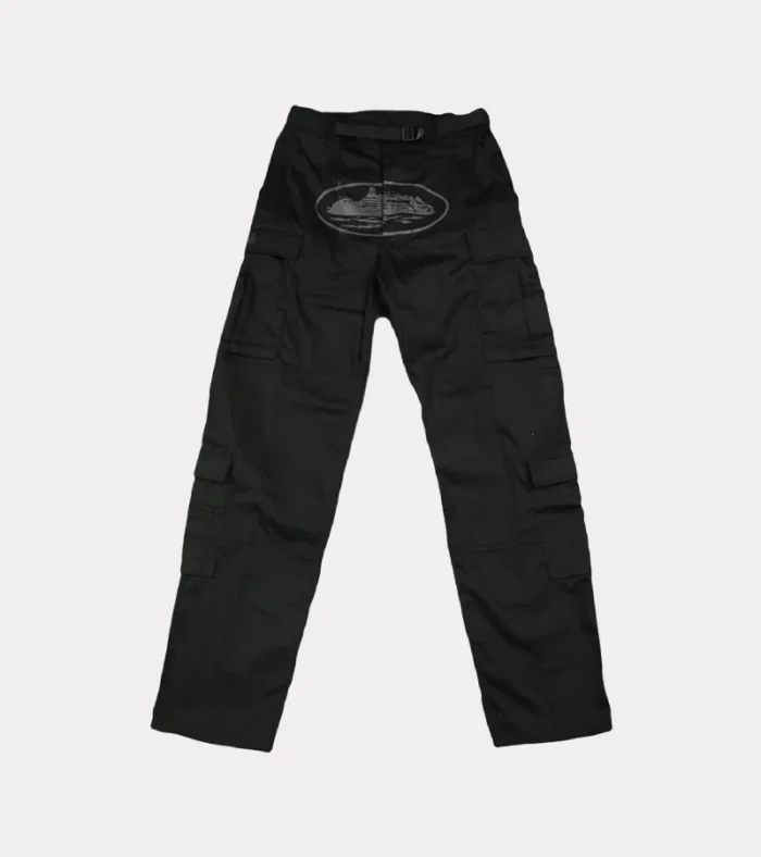 Corteiz Guerillaz Cargos Triple Black Fast & Free Shipping