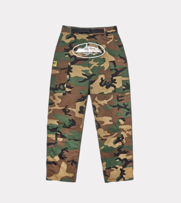 Corteiz Guerillaz* Cargos Woodland Camo Fast & Free Shipping