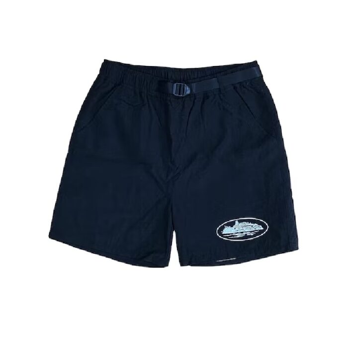 Corteiz Nylon Litework Shorts Black Fast & Free Shipping