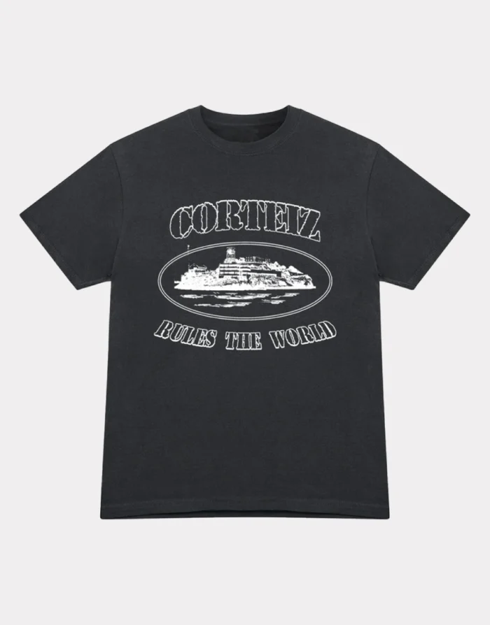 Corteiz OG Alcatraz T-Shirt Black Fast & Free Shipping