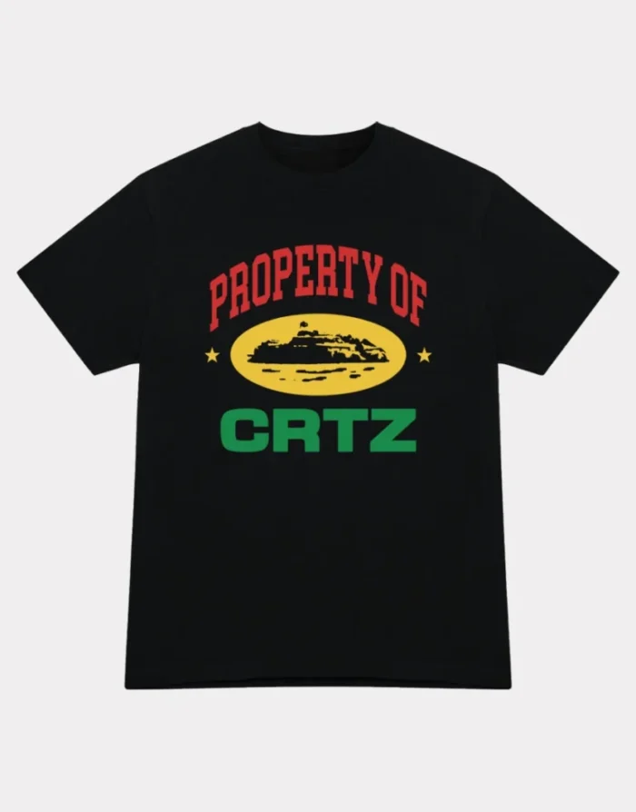 Corteiz Property Of Crtz Carni T-shirt Black Fast & Free Shipping