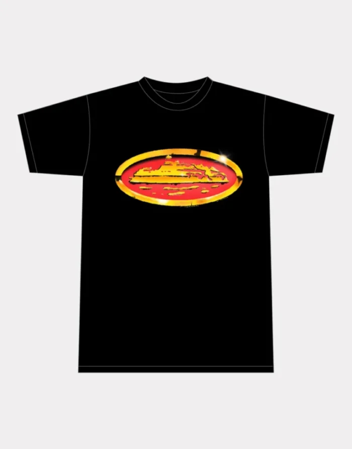 CORTEIZ SHINY ALCATRAZ T-SHIRT BLACK Fast & Free Shipping