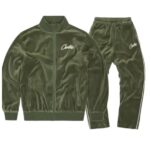 Corteiz VVS Green Velvet Tracksuit Fast & Free Shipping
