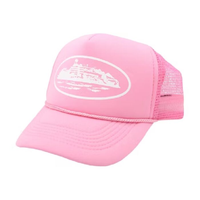 Corteiz Alcatraz Trucker Hat Pink Fast & Free Shipping