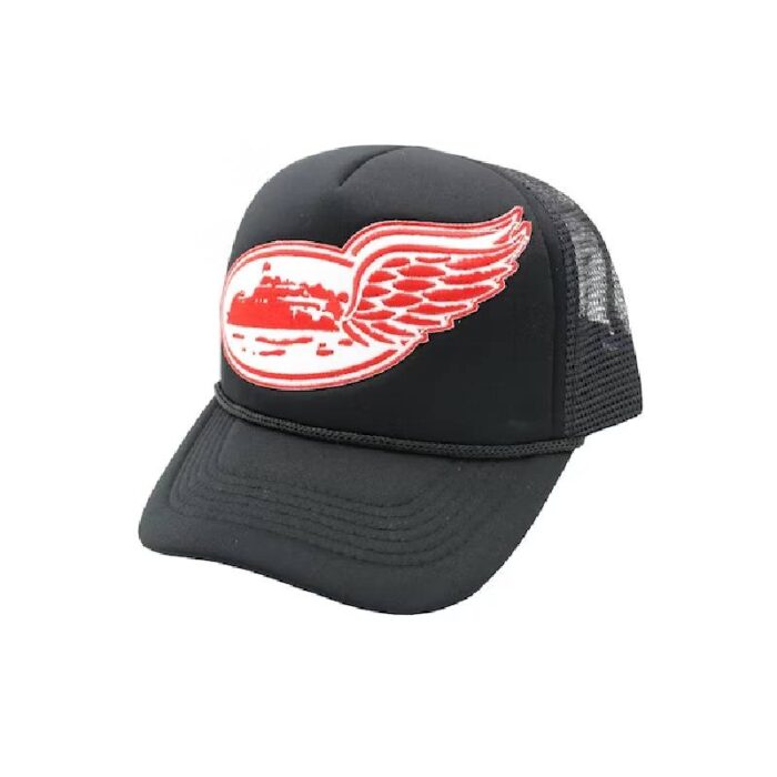 Corteiz Alcatraz Wing Trucker Hat Black/Red/White Fast & Free Shipping