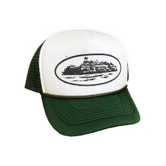 Corteiz Alcatraz Trucker Hat Green Fast & Free Shipping