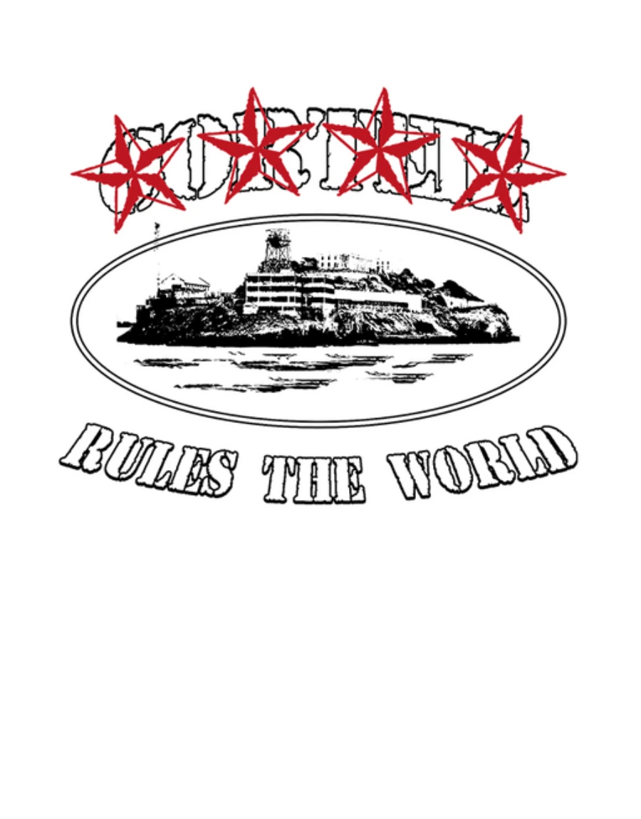 Corteiz 4Starz Alcatraz T shirt White 1.webp