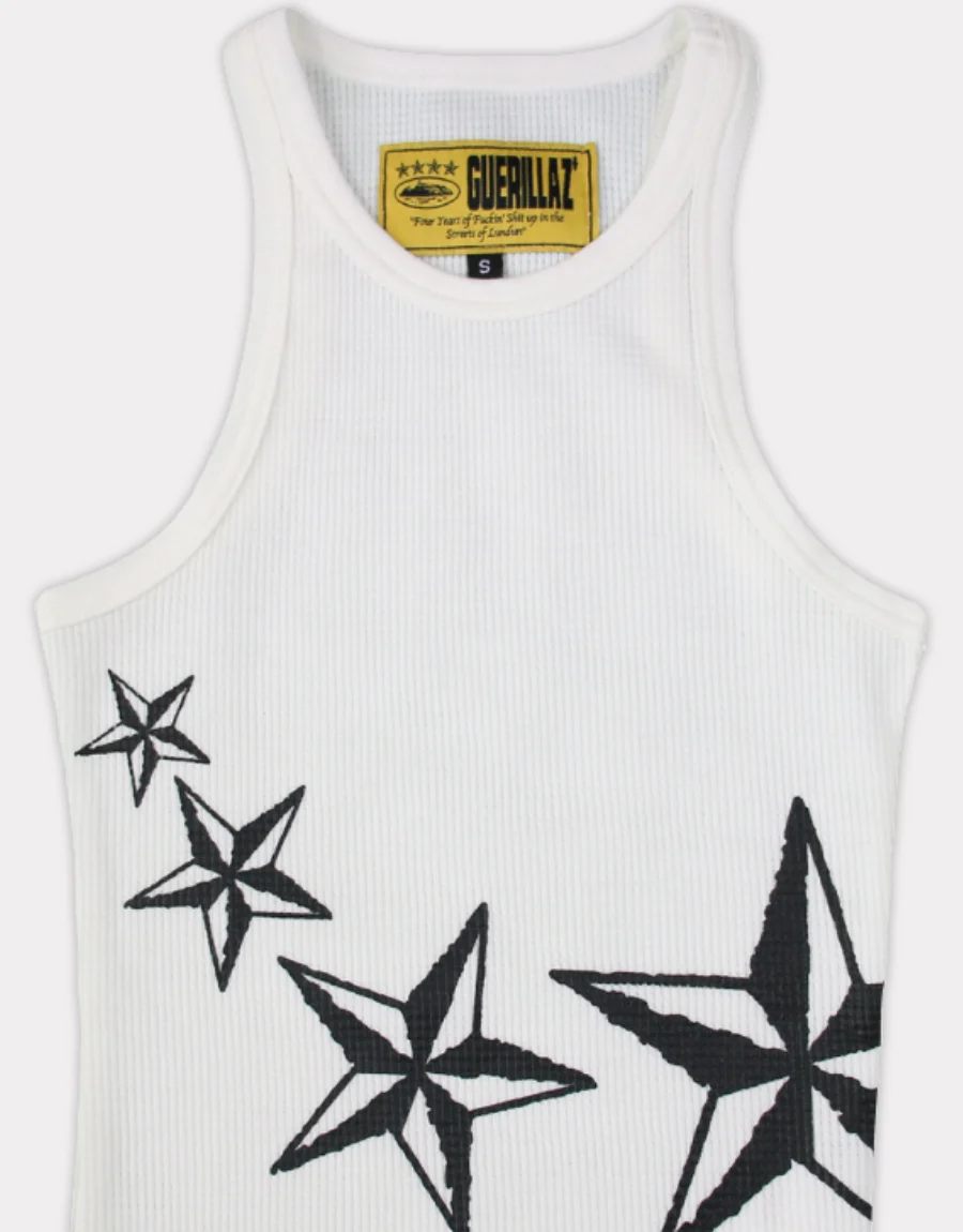 Corteiz 4Starz Motion Womens Tank Top White 1.webp