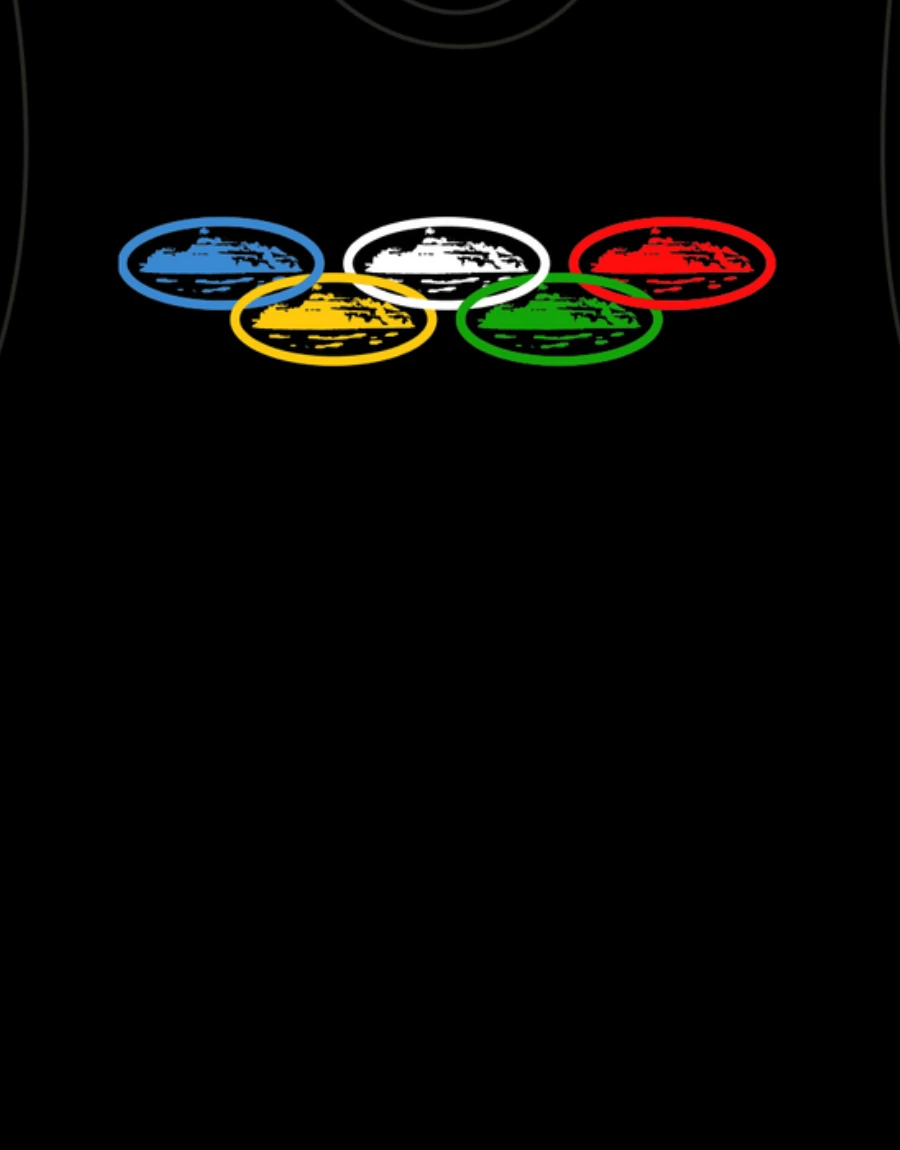 Corteiz Alcatraz Olympic T shirt Black 2.webp