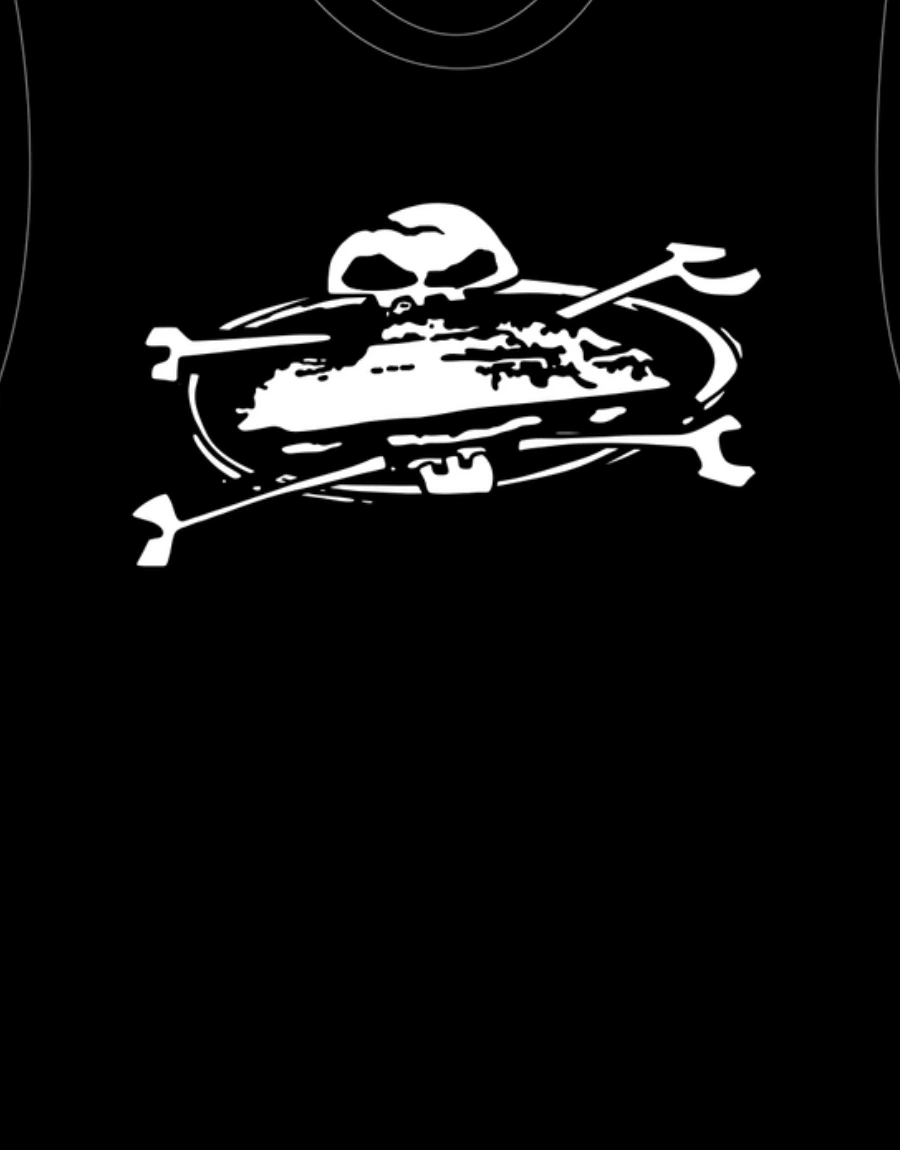 Corteiz Alcatraz Skull T shirt Black 2.webp