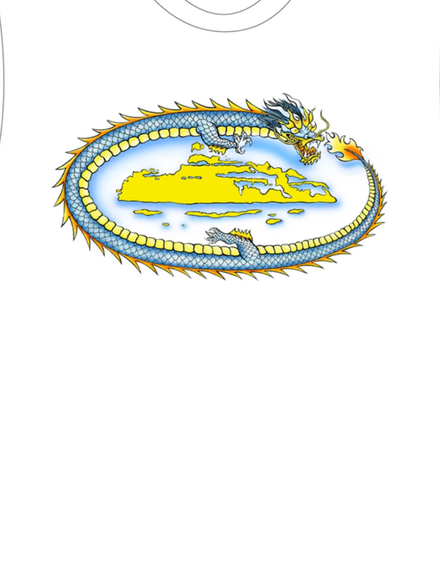 Corteiz Dragon T shirt White 2 1.webp