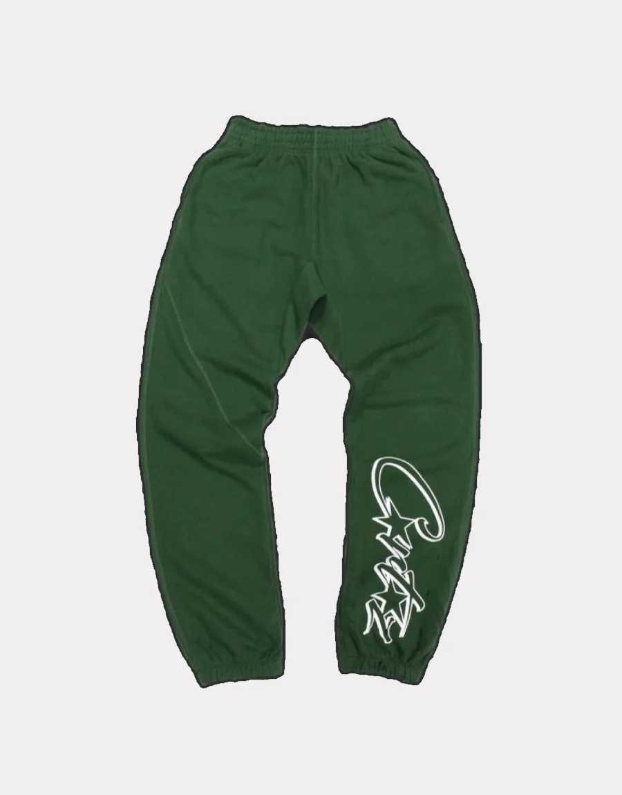 Corteiz Dropout Joggers Green 2.webp
