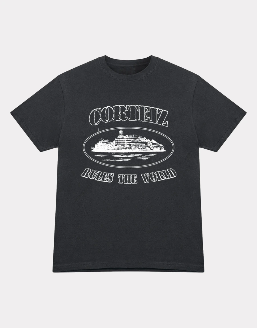 Corteiz OG Alcatraz T Shirt Black 2.webp
