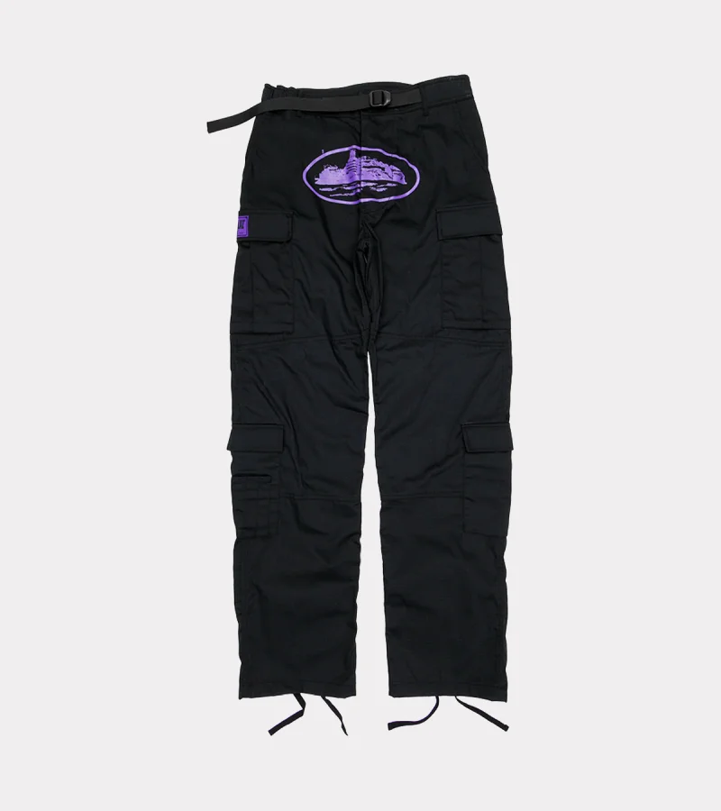 Corteiz Purp Guerillaz Cargos BlackPurple 2.webp