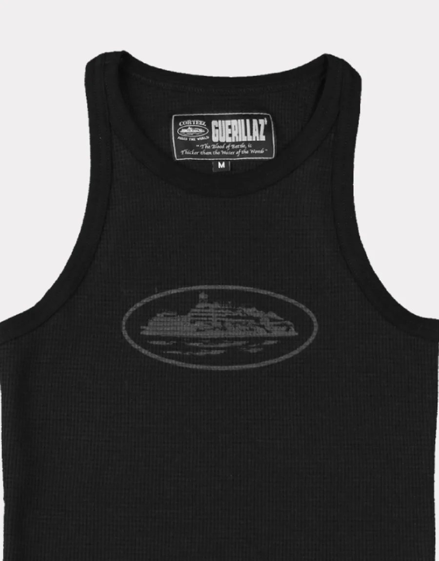 Corteiz Womens Guerillaz Tank Top Triple Black 1.webp